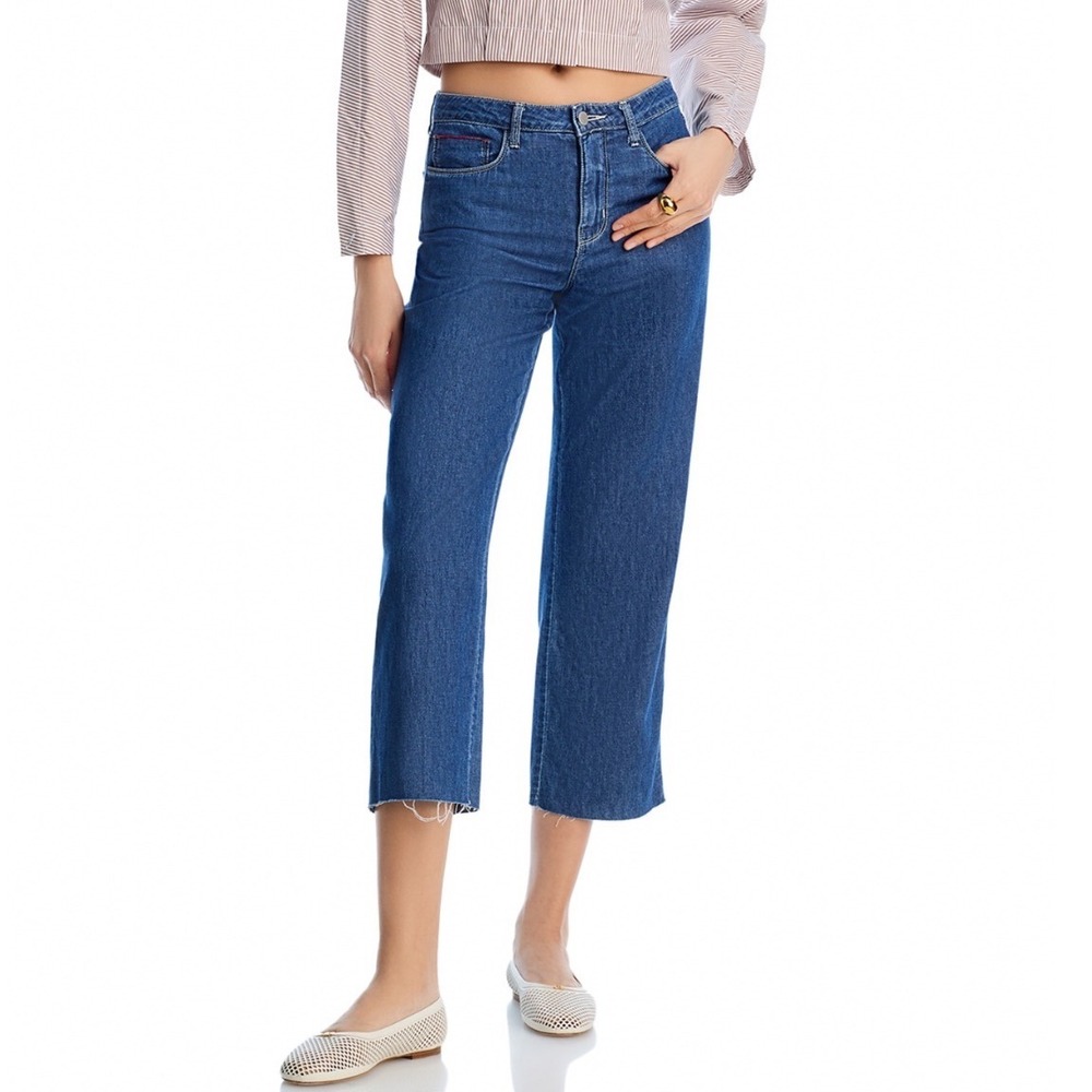 L'AGENCE Wanda High Rise Cropped Straight Jeans in Spokane Size 26 NEW